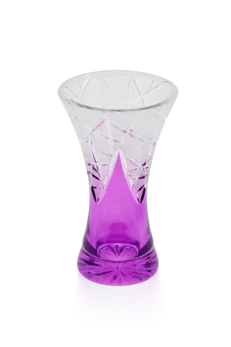 ELSA CRYSTAL Bohemia Lunaria Büyük Vazo Eflatun