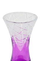 ELSA CRYSTAL Bohemia Lunaria Büyük Vazo Eflatun