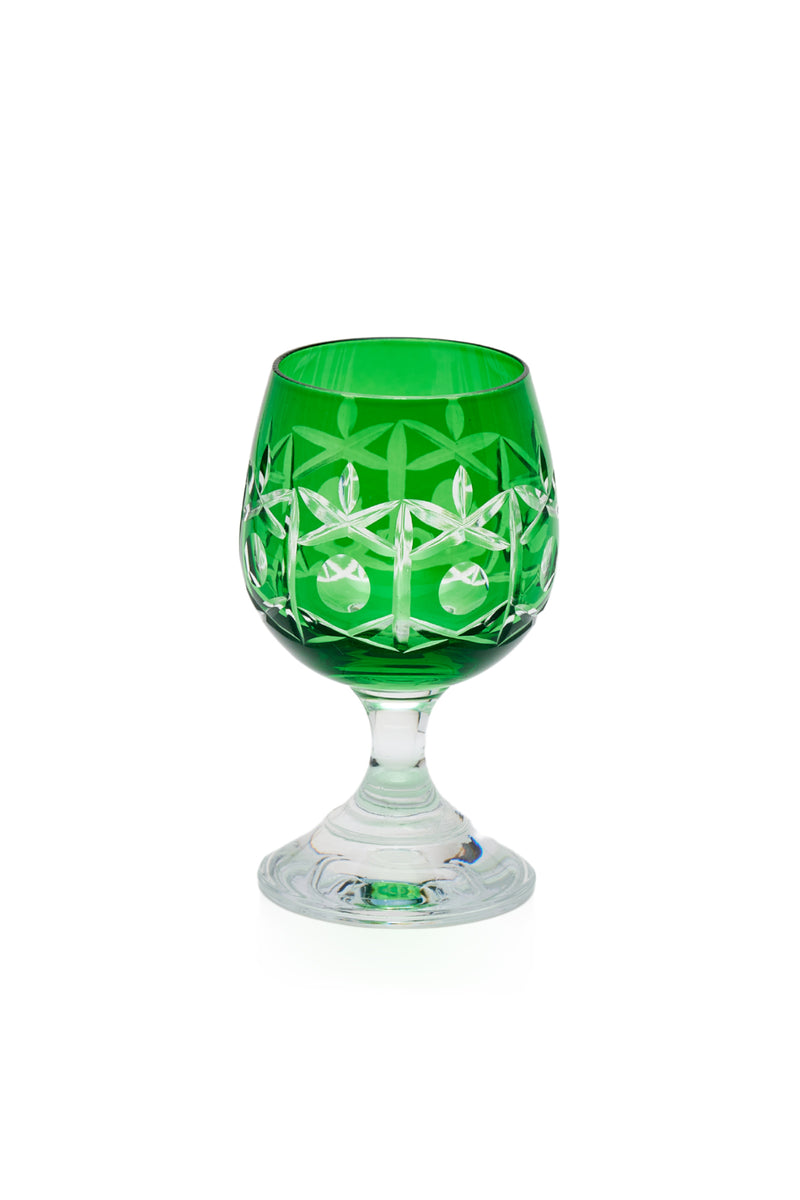 ELSA CRYSTAL Bohemia Alya Kahve Yanı Bardağı Yeşil