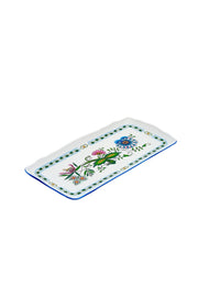 CESKY PORCELAN DUBI 1860 Cibulak Boat Plate Colored