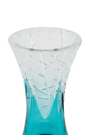 ELSA CRYSTAL Bohemia Lunaria Orta Boy Vazo Azur