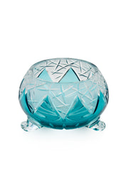 ELSA CRYSTAL Bohemia Lunaria Küçük Tabak Azur