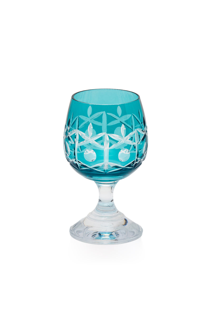 ELSA CRYSTAL Bohemia Alya Kahve Yanı Bardağı Azur