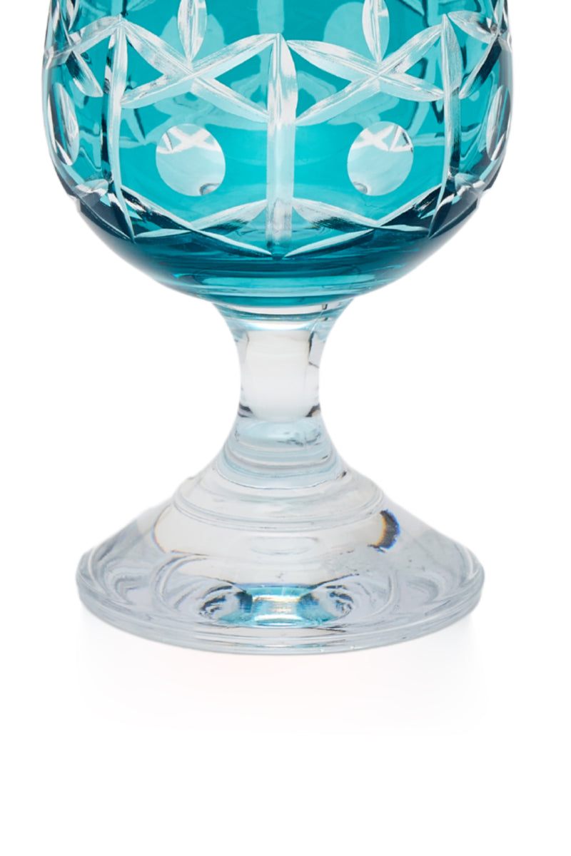 ELSA CRYSTAL Bohemia Alya Kahve Yanı Bardağı Azur