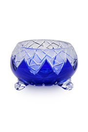 ELSA CRYSTAL Bohemia Lunaria Ayaklı Kase Mavi