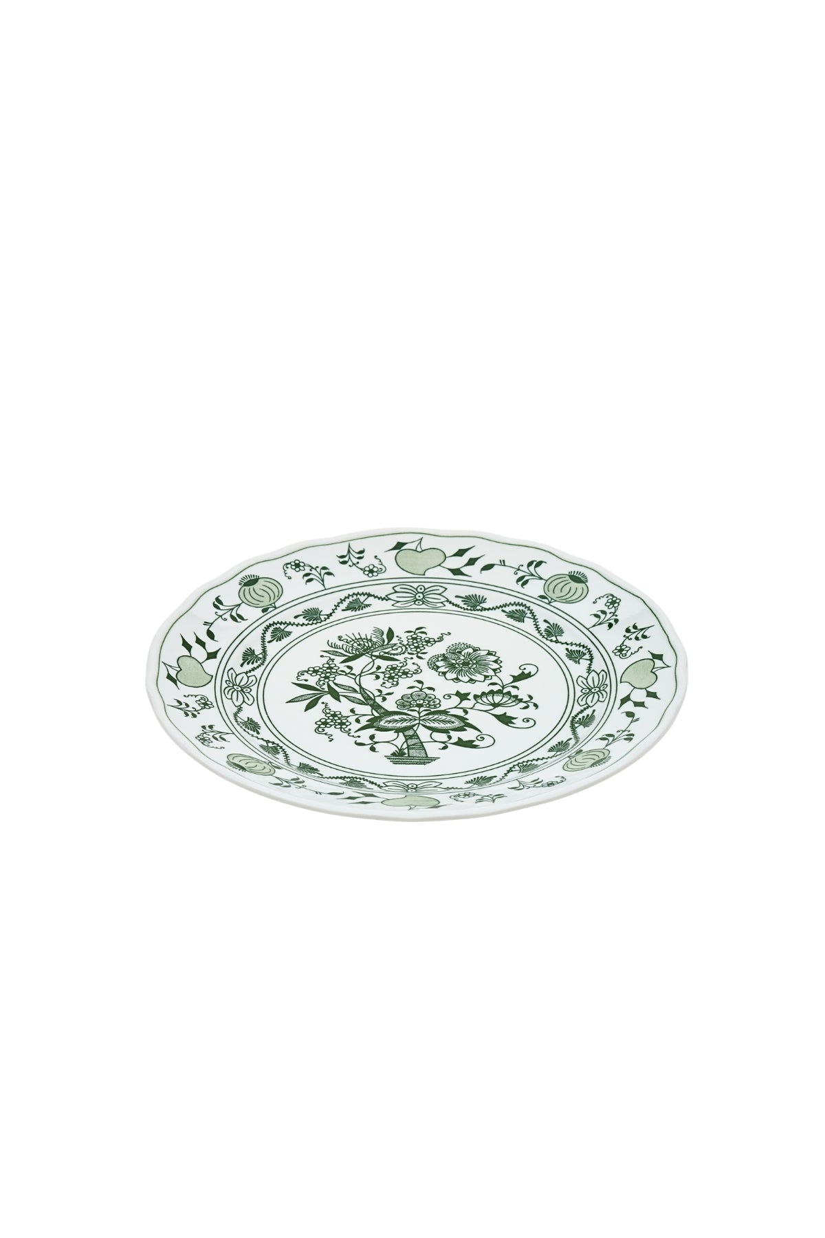 CESKY PORCELAN DUBİ 1860 Cibulak Büyük Servis Tabağı Yeşil