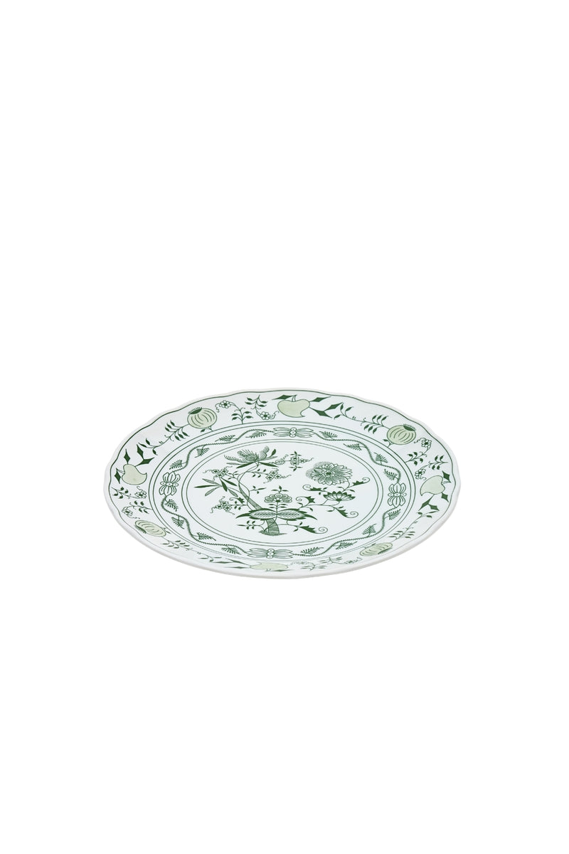 CESKY PORCELAN DUBİ 1860 Cibulak Büyük Servis Tabağı Yeşil