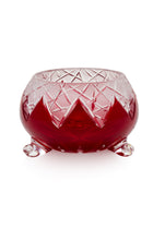 ELSA CRYSTAL Bohemia Lunaria Ayaklı Kase Kırmızı