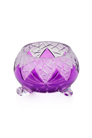 ELSA CRYSTAL Bohemia Lunaria Ayaklı Kase Eflatun