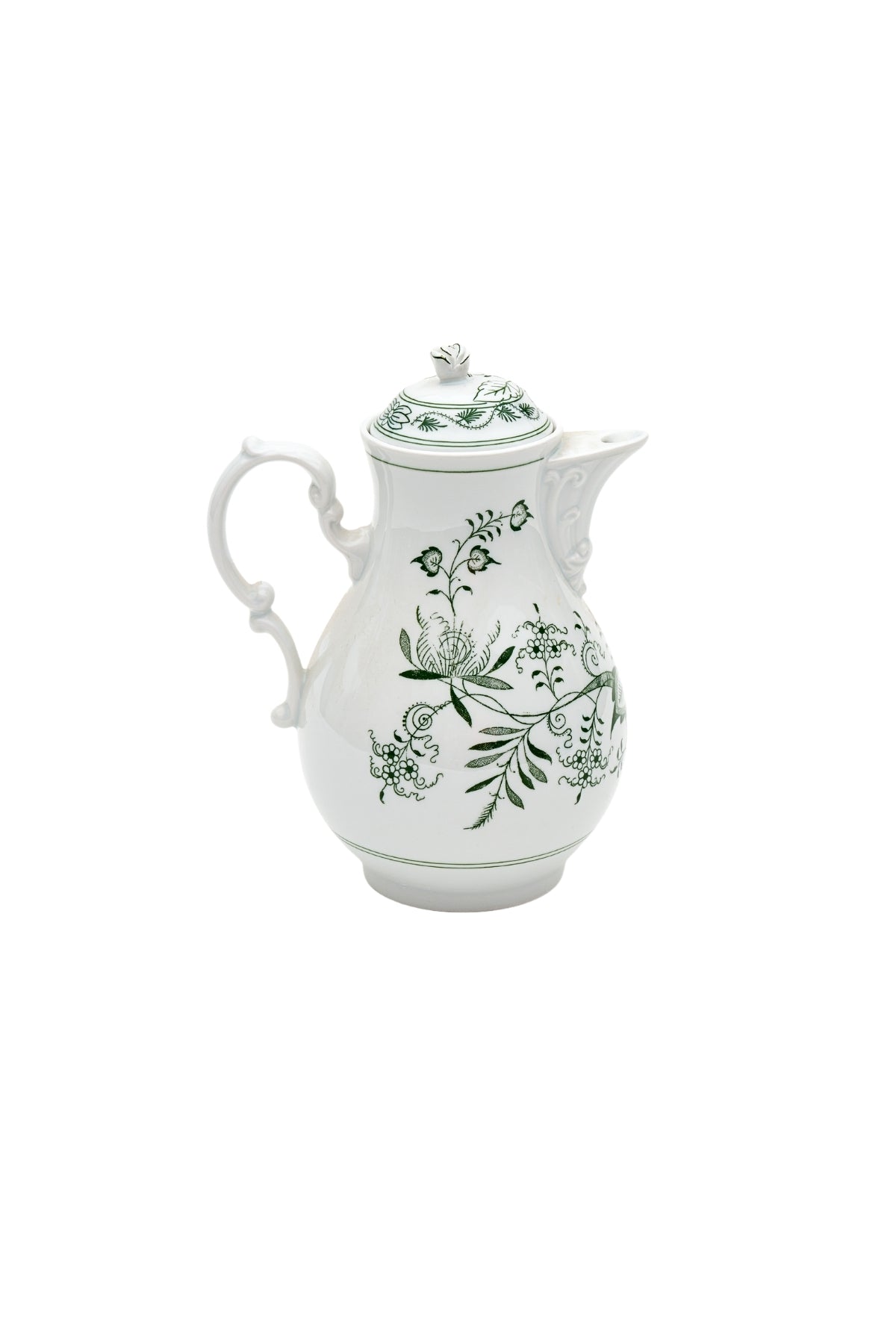 CESKY PORCELAN DUBİ 1860 Cibulak Kahve Sürahisi Yeşil