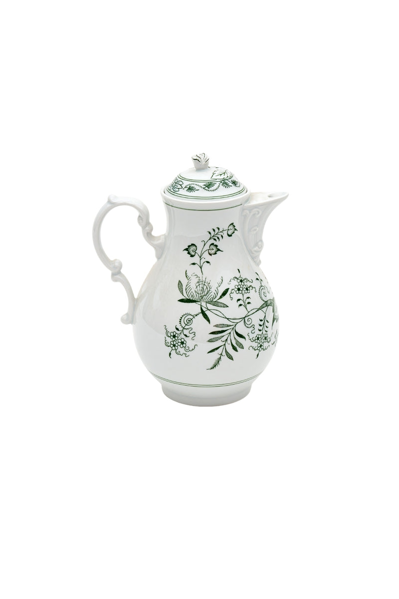 CESKY PORCELAN DUBİ 1860 Cibulak Kahve Sürahisi Yeşil