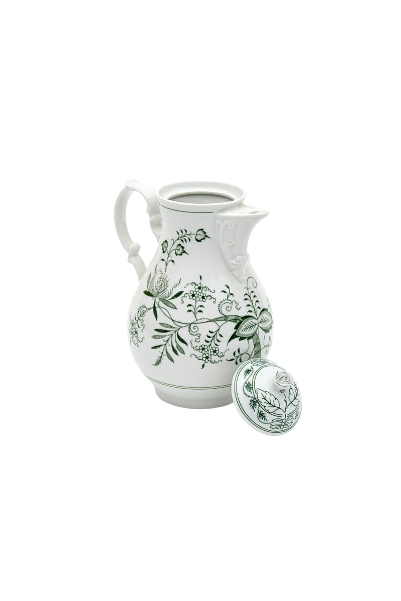 CESKY PORCELAN DUBİ 1860 Cibulak Kahve Sürahisi Yeşil