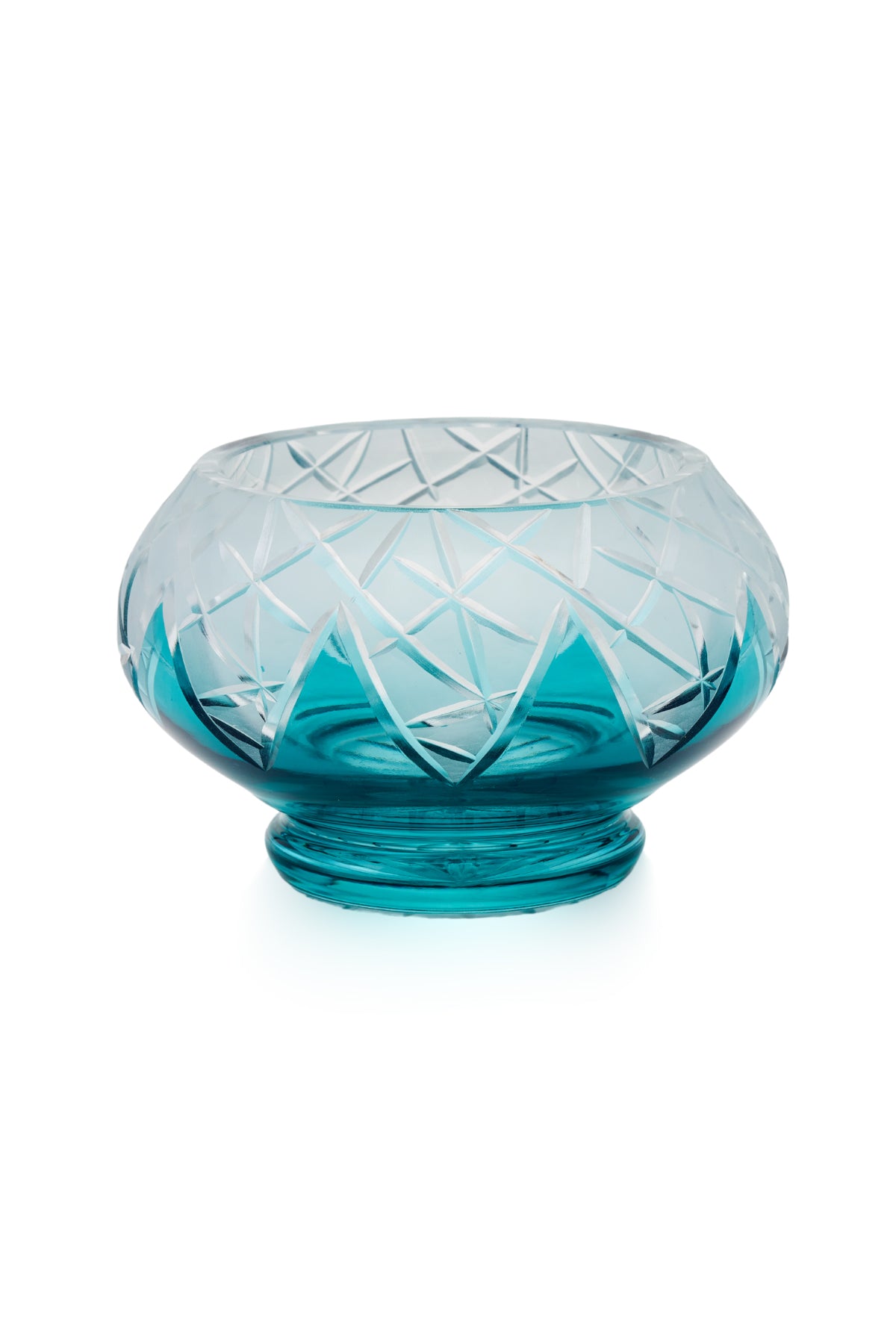 ELSA CRYSTAL Bohemia Lunaria Küçük Tabak Azur