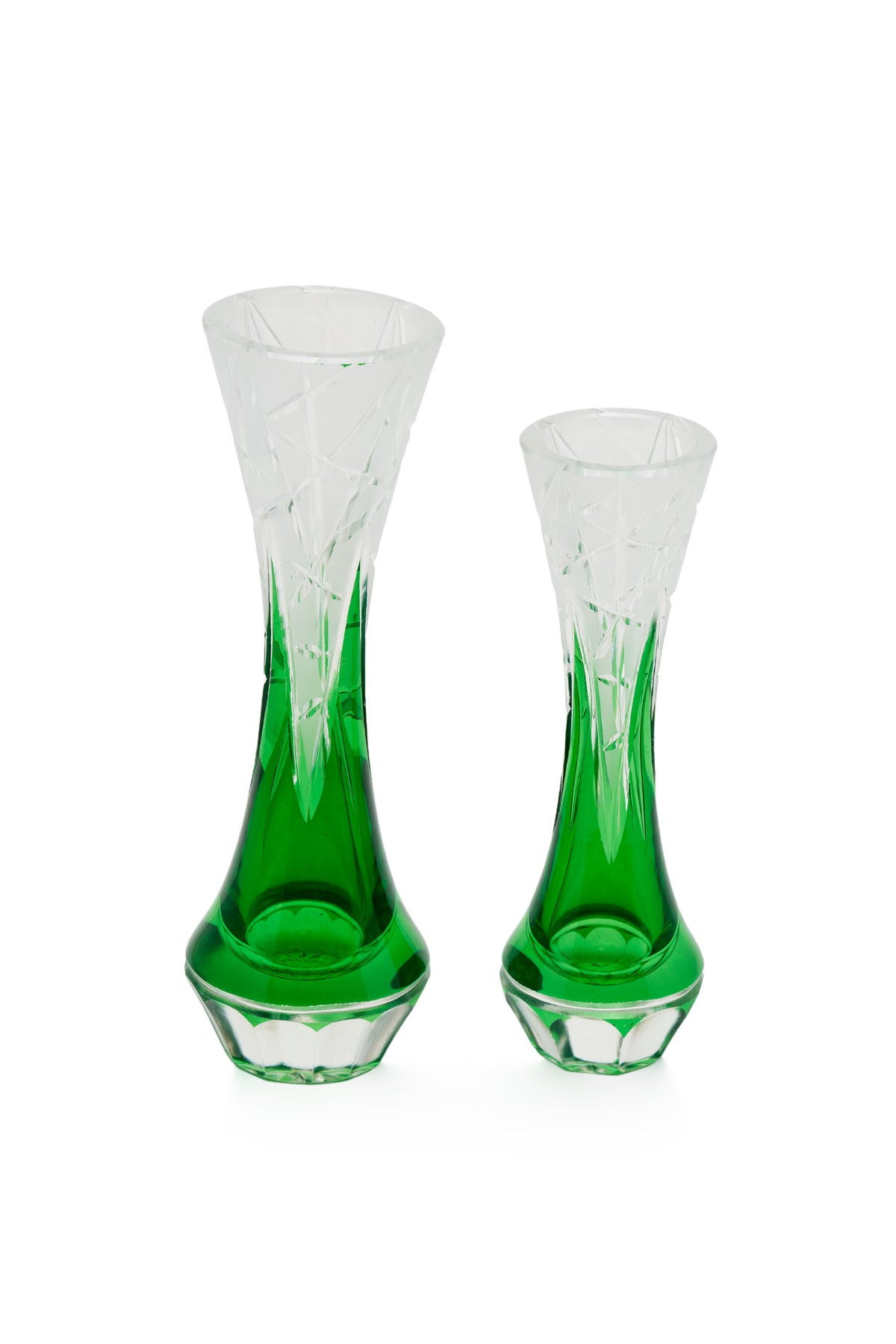 ELSA CRYSTAL Bohemia Lunaria Küçük Vazo Yeşil