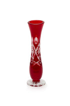 ELSA CRYSTAL Bohemia Lunaria Küçük Vazo Kırmızı