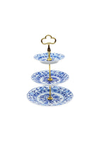 CESKY PORCELAN DUBİ 1860 Cibulak 3 Katlı Sunum Tabağı Mavi