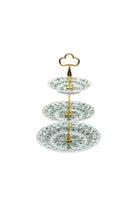 CESKY PORCELAN DUBİ 1860 Cibulak 3 Katlı Sunum Tabağı Yeşil