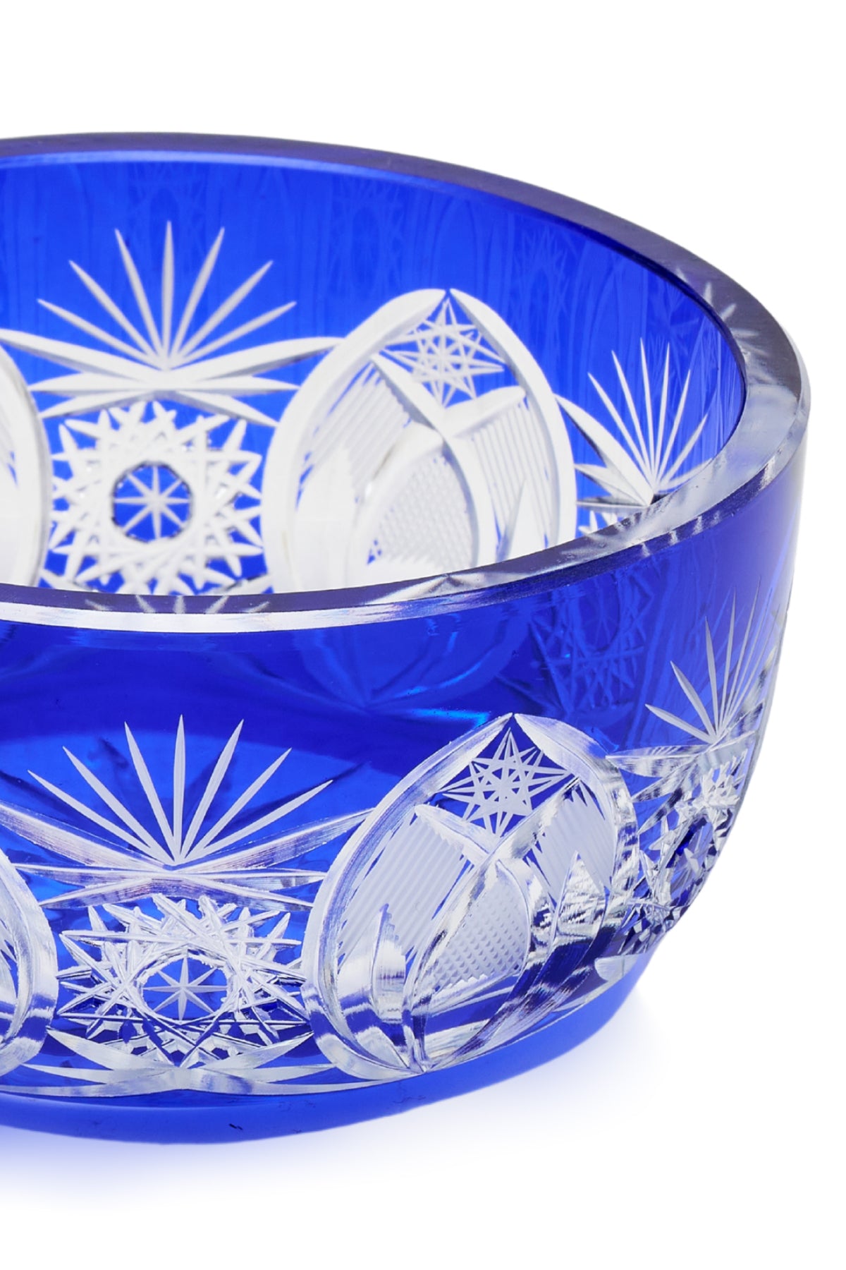 ELSA CRYSTAL Bohemia Lunaria Küçük Tabak Mavi