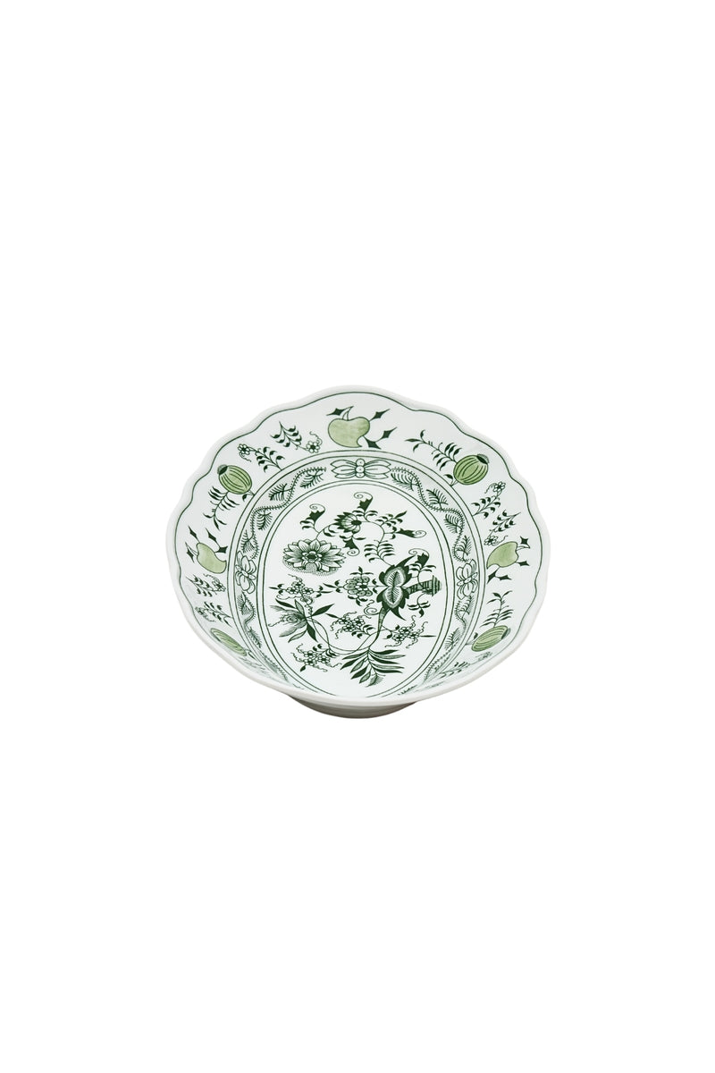 CESKY PORCELAN DUBİ 1860 Cibulak Oval Sunum Tabağı Yeşil
