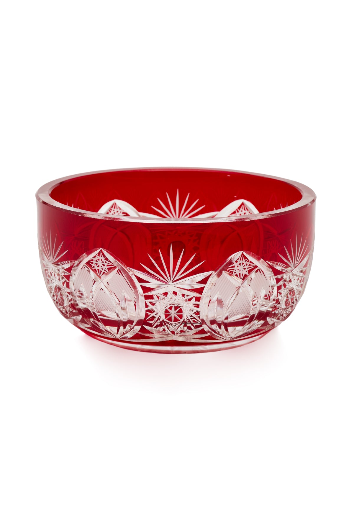 ELSA CRYSTAL Bohemia Lunaria Small Plate Red