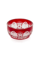 ELSA CRYSTAL Bohemia Lunaria Small Plate Red