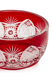 ELSA CRYSTAL Bohemia Lunaria Small Plate Red