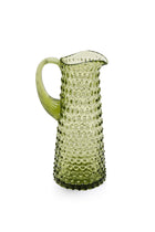 ELSA CRYSTAL Bohemia Lunaria Pitcher Green