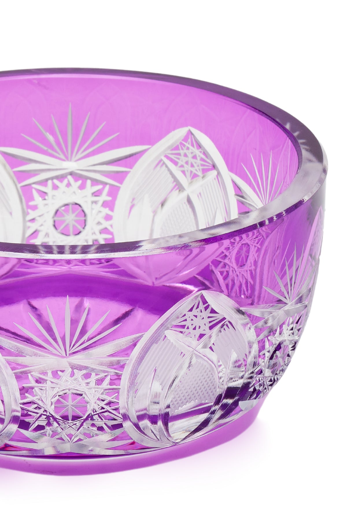ELSA CRYSTAL Bohemia Lunaria Küçük Tabak  Eflatun