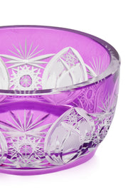 ELSA CRYSTAL Bohemia Lunaria Küçük Tabak  Eflatun