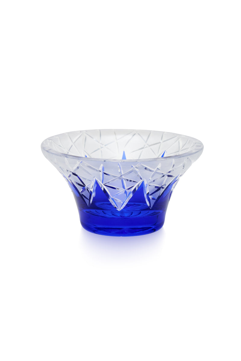 ELSA CRYSTAL Bohemia Lunaria Küçük Vazo Mavi