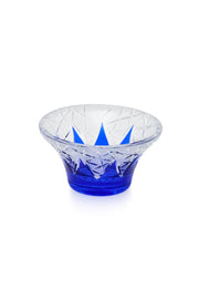ELSA CRYSTAL Bohemia Lunaria Küçük Vazo Mavi