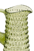 ELSA CRYSTAL Bohemia Lunaria Pitcher Green