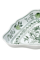 CESKY PORCELAN DUBİ 1860 Cibulak Üçgen Tabak Yeşil