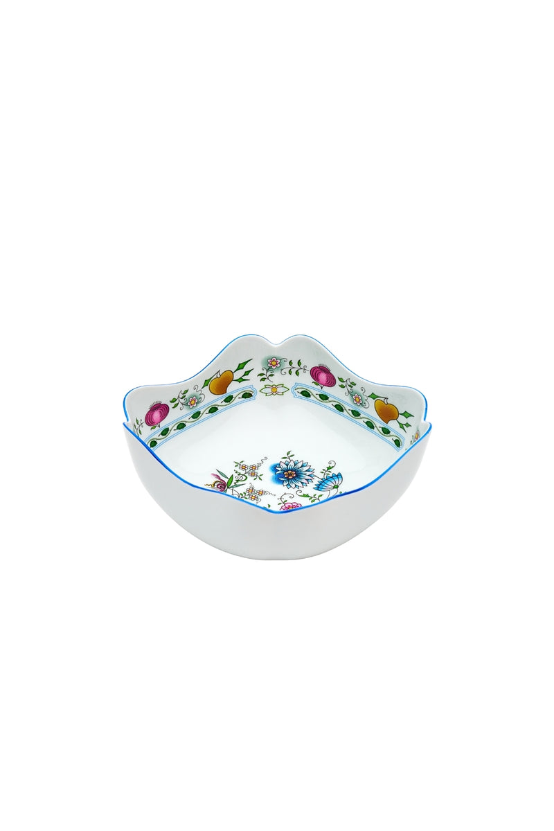 CESKY PORCELAN DUBİ 1860 Cibulak Derin Salata Kasesi Renkli