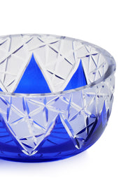 ELSA CRYSTAL Bohemia Lunaria Küçük Tabak Mavi