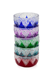 ELSA CRYSTAL Bohemia Lunaria Küçük Tabak Mavi