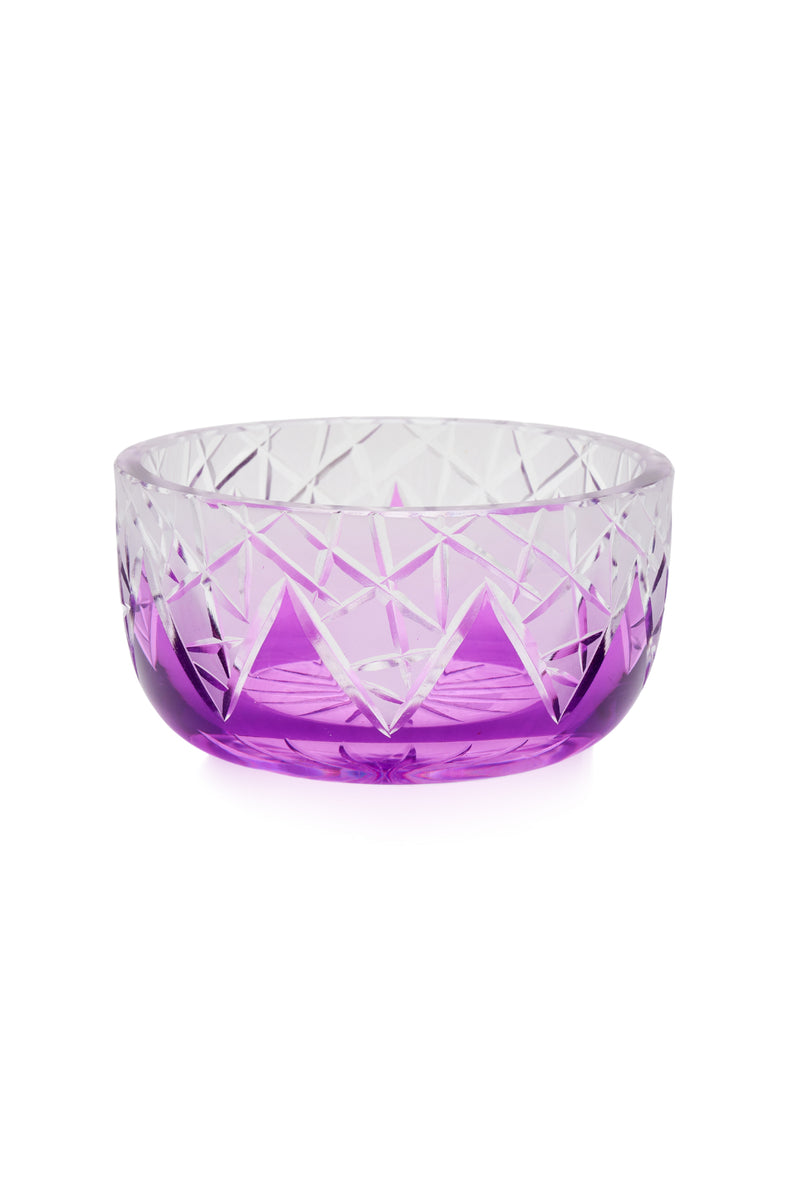 ELSA CRYSTAL Bohemia Lunaria Küçük Tabak Eflatun