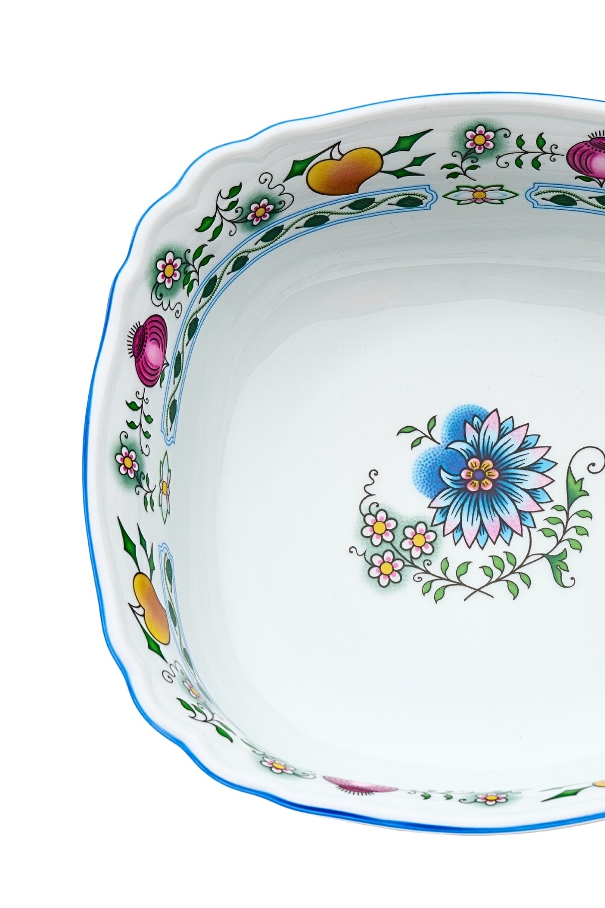 CESKY PORCELAN DUBİ 1860 Cibulak Derin Tabak Renkli