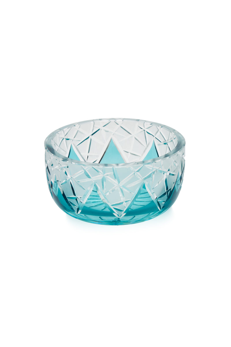 ELSA CRYSTAL Bohemia Lunaria Küçük Tabak Azur