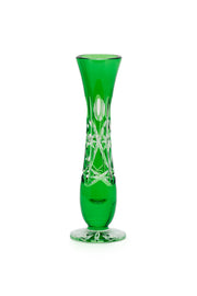 ELSA CRYSTAL Bohemia Lunaria Küçük Vazo Yeşil