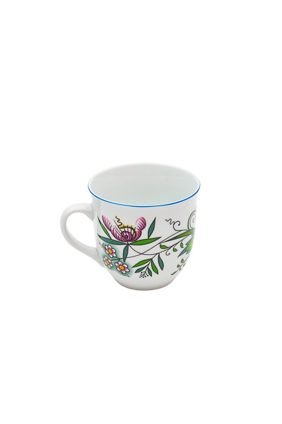 CESKY PORCELAN DUBİ 1860 Cibulak Büyük Kupa Renkli