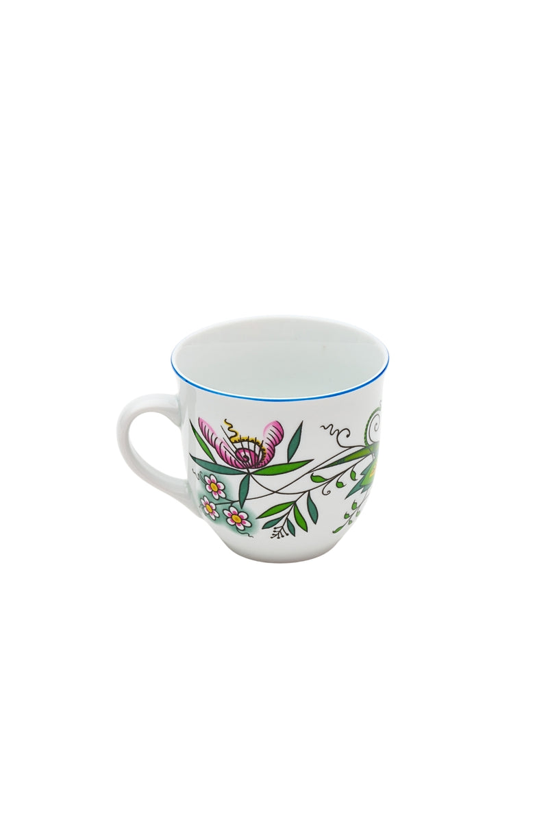CESKY PORCELAN DUBİ 1860 Cibulak Büyük Kupa Renkli
