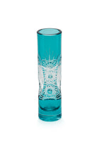 ELSA CRYSTAL Bohemia Lunaria Small Vase Azur