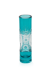 ELSA CRYSTAL Bohemia Lunaria Small Vase Azur