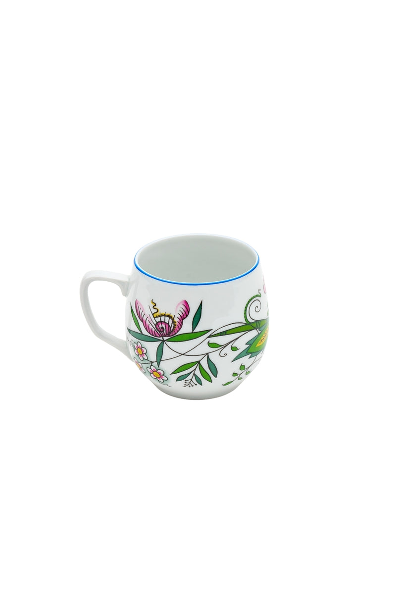 CESKY PORCELAN DUBİ 1860 Cibulak Büyük Kupa Renkli
