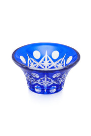 ELSA CRYSTAL Bohemia Lunaria Küçük Tabak Mavi