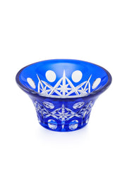 ELSA CRYSTAL Bohemia Lunaria Küçük Tabak Mavi