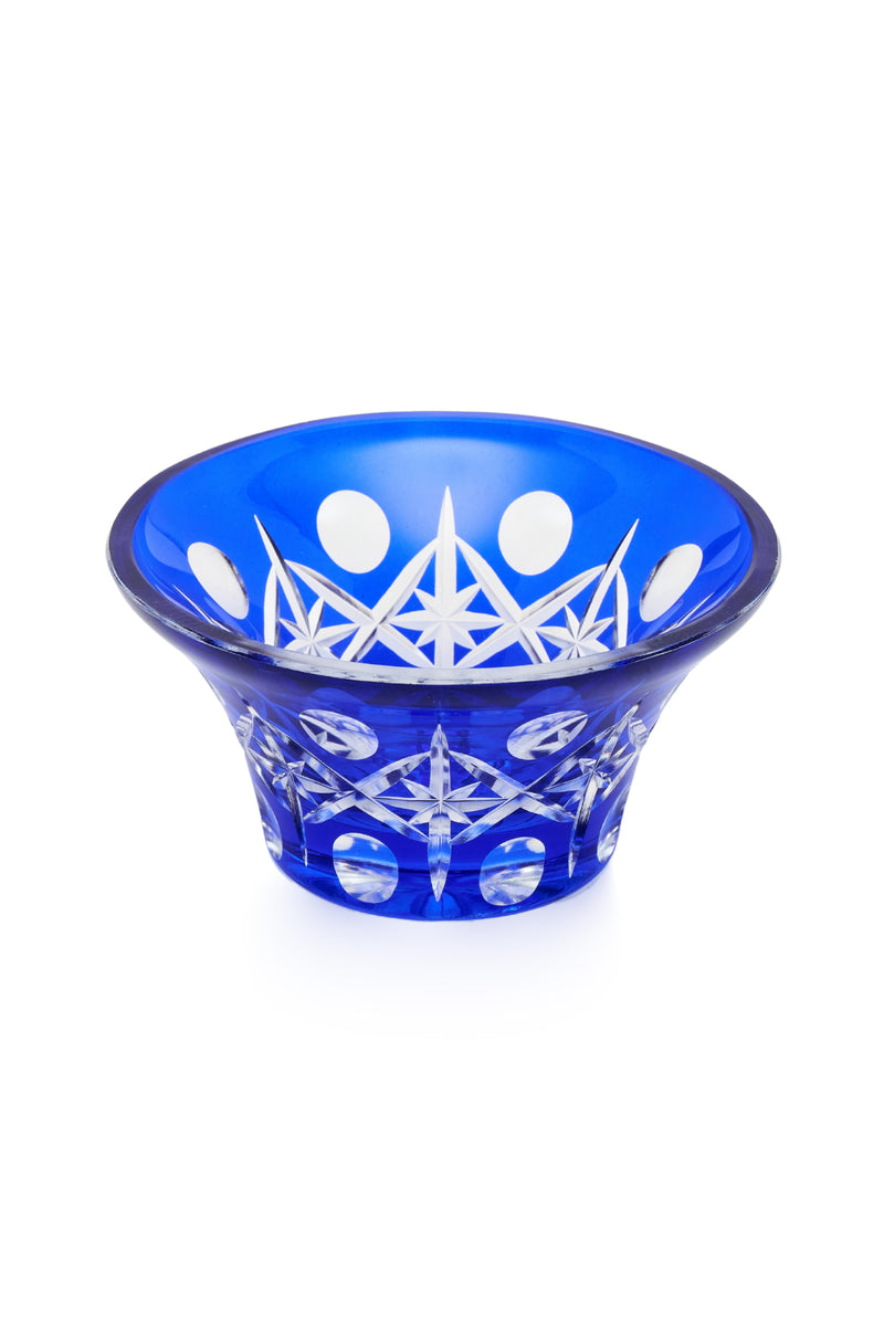 ELSA CRYSTAL Bohemia Lunaria Küçük Tabak Mavi