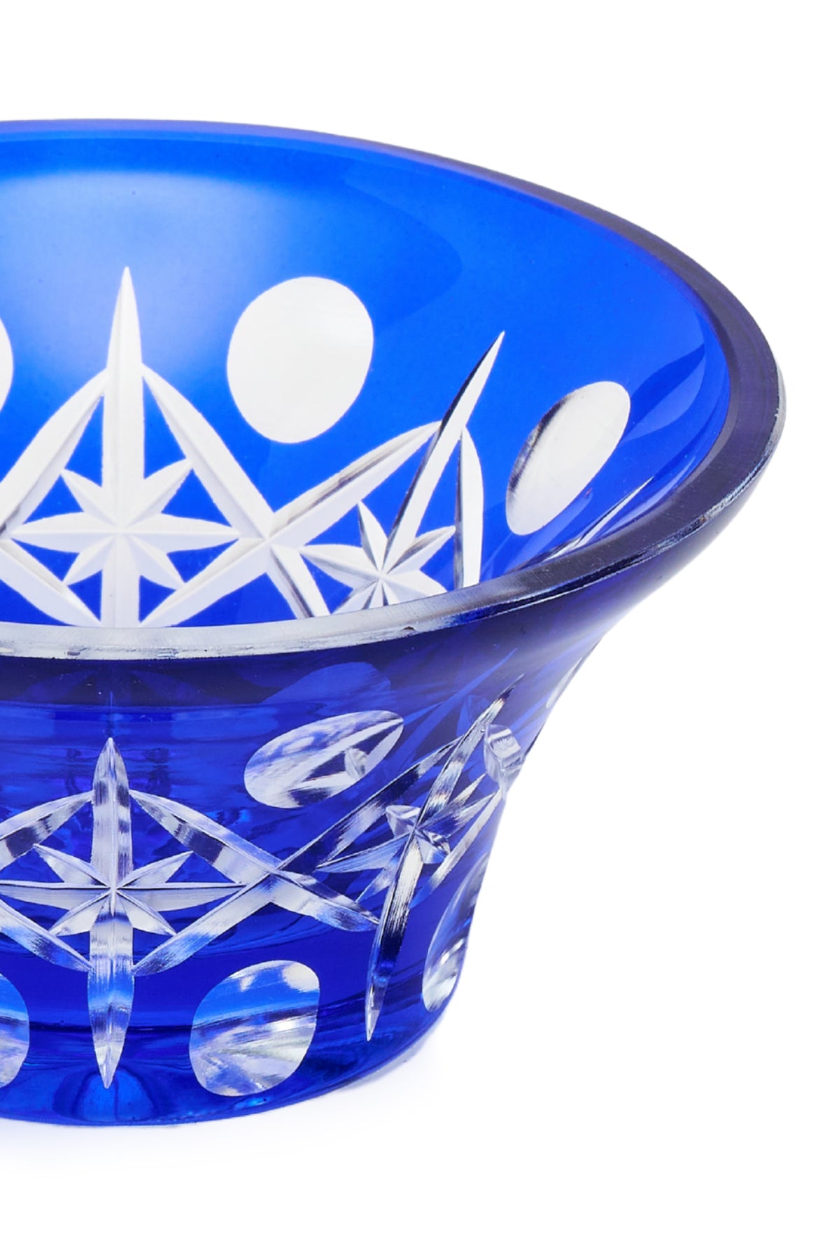 ELSA CRYSTAL Bohemia Lunaria Küçük Tabak Mavi