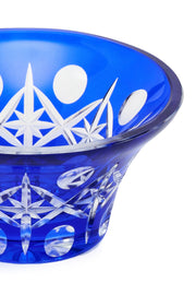 ELSA CRYSTAL Bohemia Lunaria Küçük Tabak Mavi